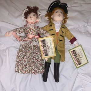 Monticello Martha Jefferson and Thomas Jefferson Dolls